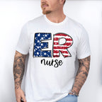 Er Nurse US Flag Design - ER Nurse Unisex Crewneck T-Shirt Sweatshirt Hoodie