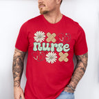 Nurse Flower And Bandage - ER Nurse Unisex Crewneck T-Shirt Sweatshirt Hoodie