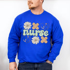 Nurse Flower And Bandage - ER Nurse Unisex Crewneck T-Shirt Sweatshirt Hoodie