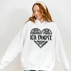 ICU Nurse Heart Design - ICU Nurse Unisex Crewneck T-Shirt Sweatshirt Hoodie