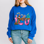 ICU Leopard Doodles Design - ICU Nurse Unisex Crewneck T-Shirt Sweatshirt Hoodie