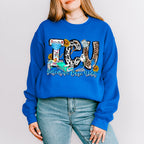 ICU Intensive Care Unit Doodles Design - ICU Nurse Unisex Crewneck T-Shirt Sweatshirt Hoodie