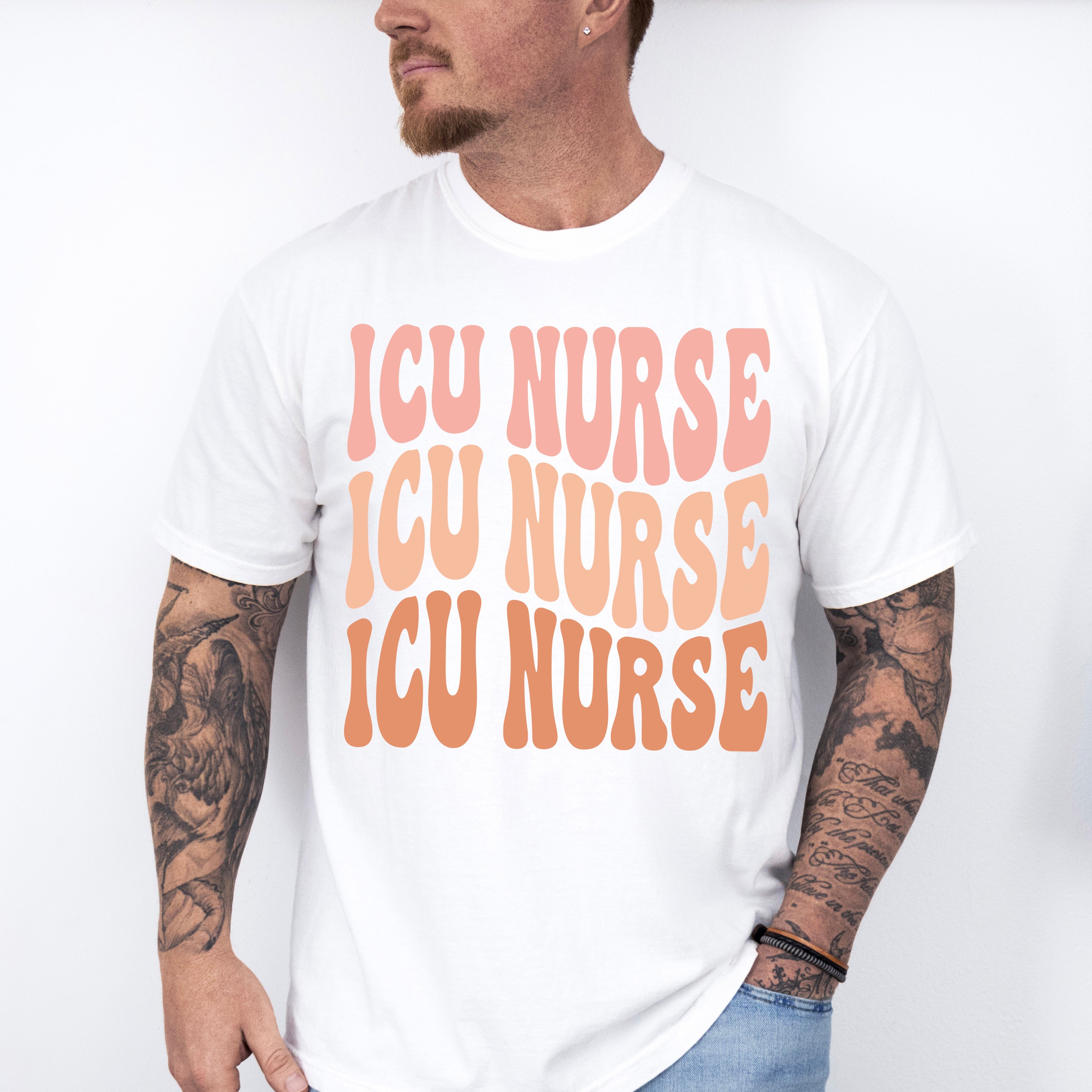 ICU Nurse Design - ICU Nurse Unisex Crewneck T-Shirt Sweatshirt Hoodie