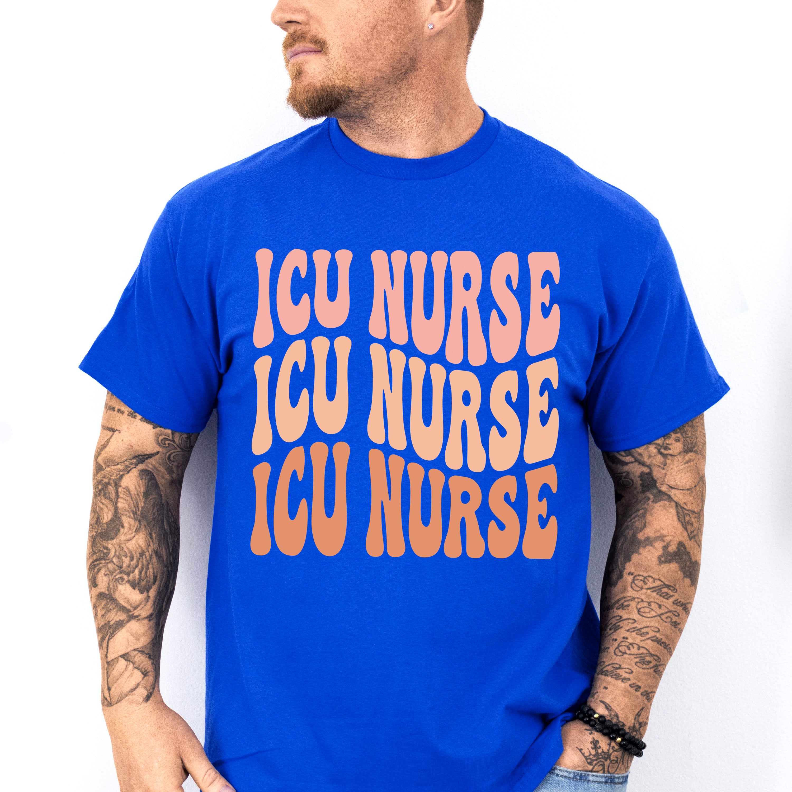 ICU Nurse Design - ICU Nurse Unisex Crewneck T-Shirt Sweatshirt Hoodie