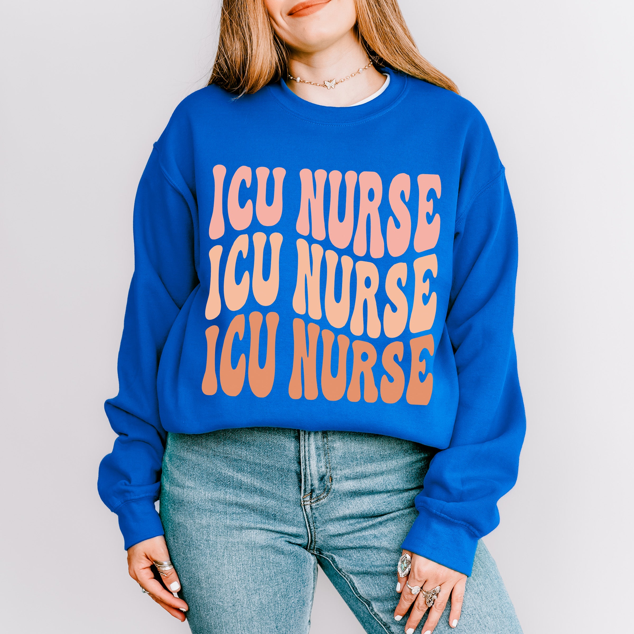 ICU Nurse Design - ICU Nurse Unisex Crewneck T-Shirt Sweatshirt Hoodie