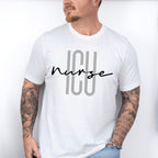 ICU Nurse Cursive Design - ICU Nurse Unisex Crewneck T-Shirt Sweatshirt Hoodie