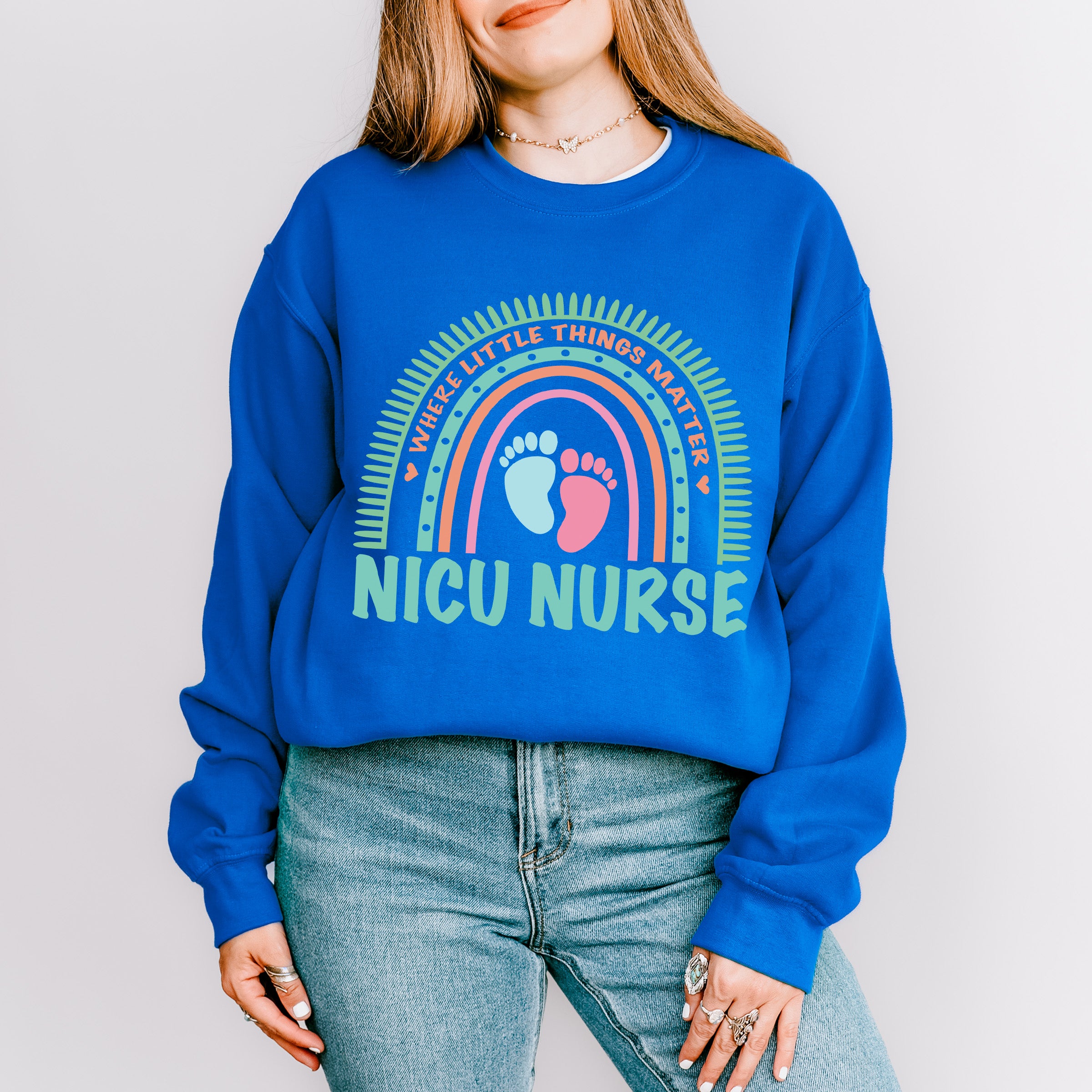 Where Little Things Matter - NICU Nurse Unisex Crewneck T-Shirt Sweatshirt Hoodie