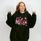 NICU Butterflies And Hearts Design - NICU Nurse Unisex Crewneck T-Shirt Sweatshirt Hoodie
