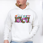 NICU Leopard Doodles Design - NICU Nurse Unisex Crewneck T-Shirt Sweatshirt Hoodie