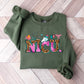 NICU Leopard Doodles Design - NICU Nurse Unisex Crewneck T-Shirt Sweatshirt Hoodie