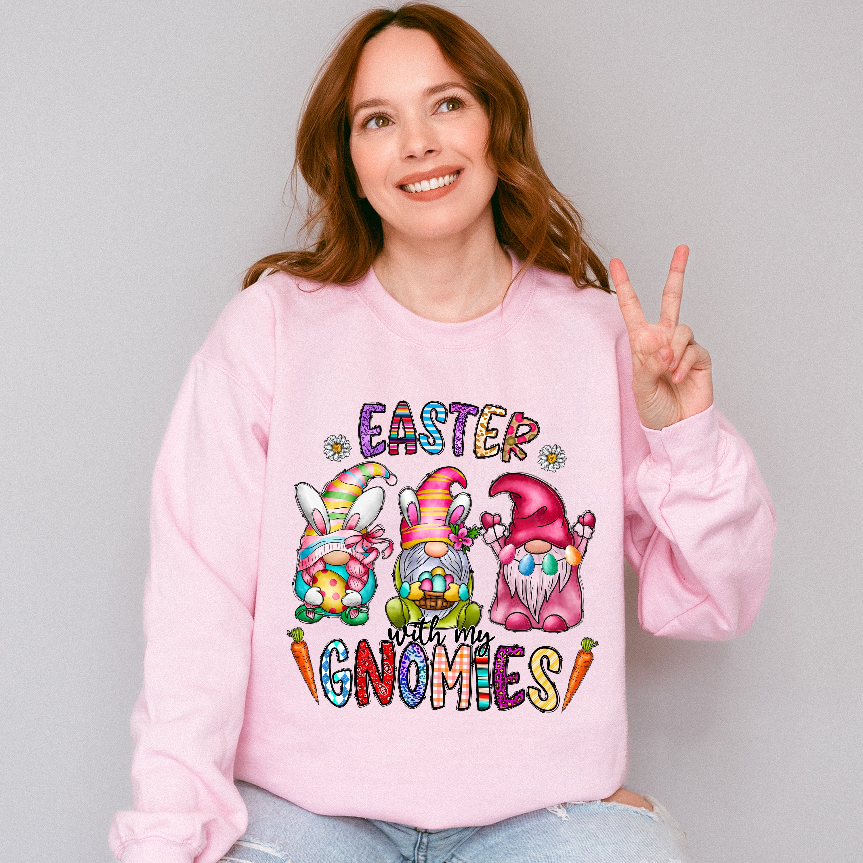 Easter Gnomies - Easter Day Unisex Crewneck T-Shirt Sweatshirt Hoodie