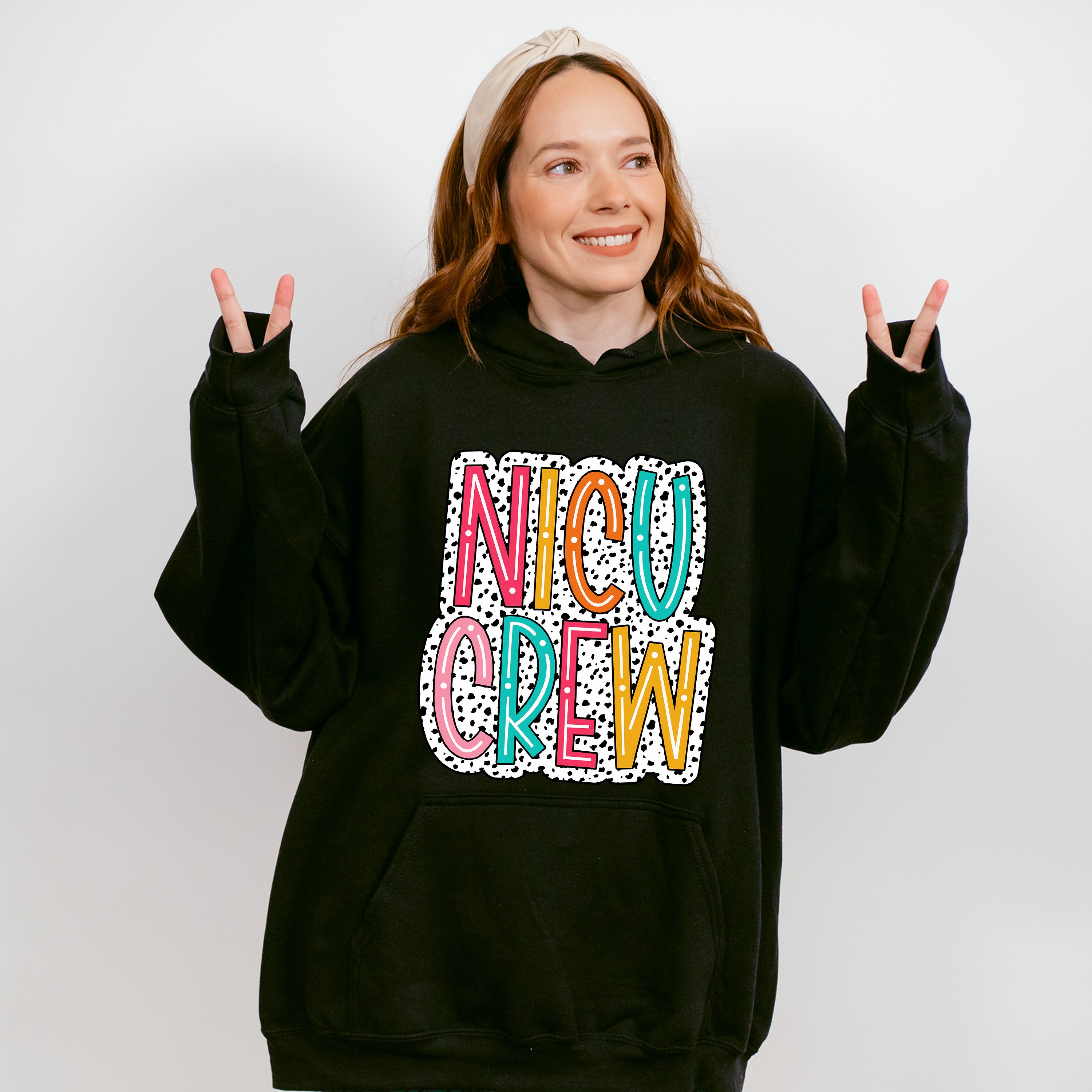 NICU Crew Dalmatian Design - NICU Nurse Unisex Crewneck T-Shirt Sweatshirt Hoodie