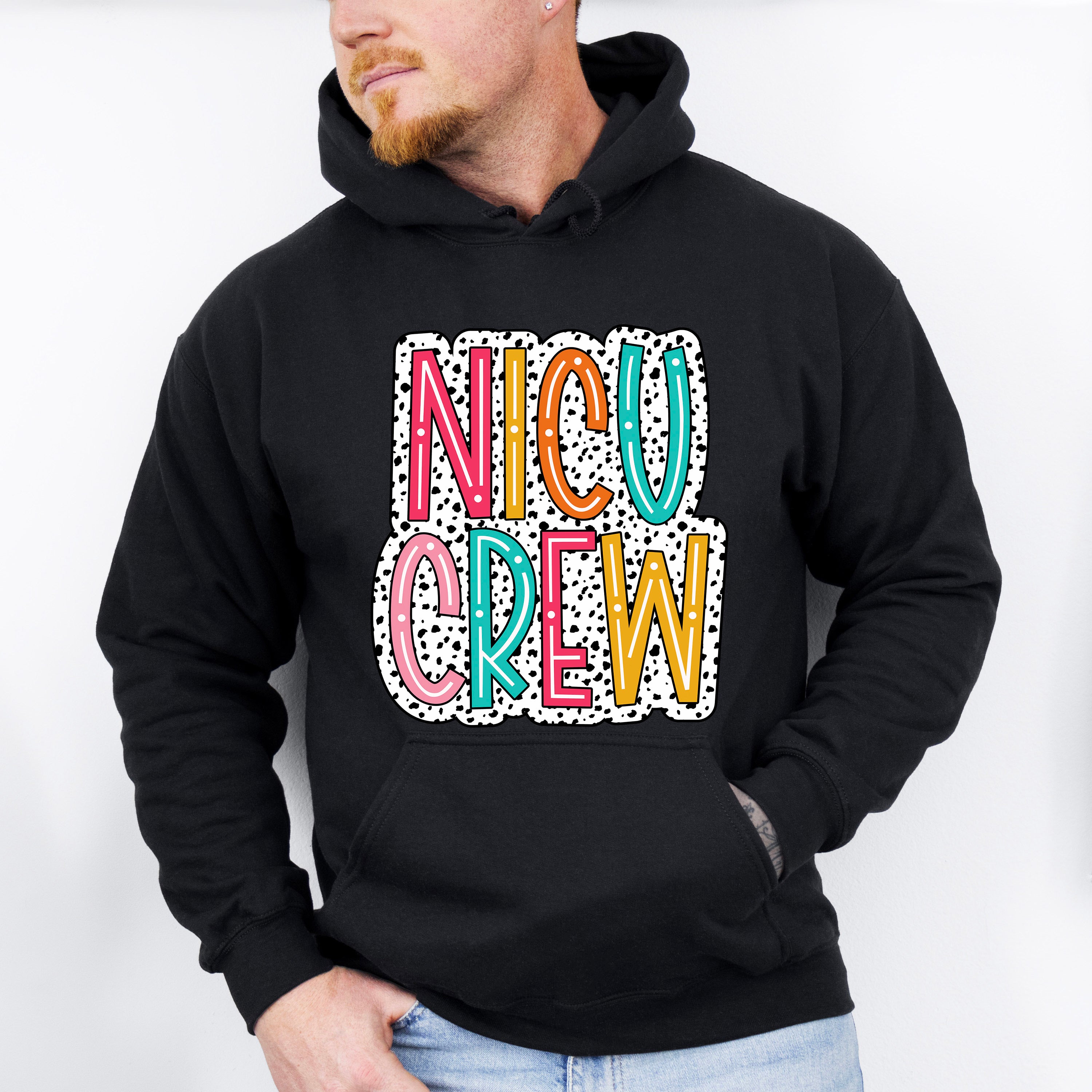 NICU Crew Dalmatian Design - NICU Nurse Unisex Crewneck T-Shirt Sweatshirt Hoodie