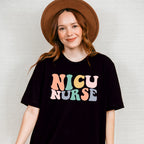 Groovy NICU Nurse Design - NICU Nurse Unisex Crewneck T-Shirt Sweatshirt Hoodie