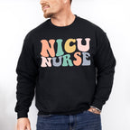 Groovy NICU Nurse Design - NICU Nurse Unisex Crewneck T-Shirt Sweatshirt Hoodie
