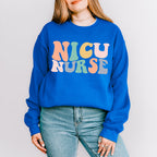 Groovy NICU Nurse Design - NICU Nurse Unisex Crewneck T-Shirt Sweatshirt Hoodie