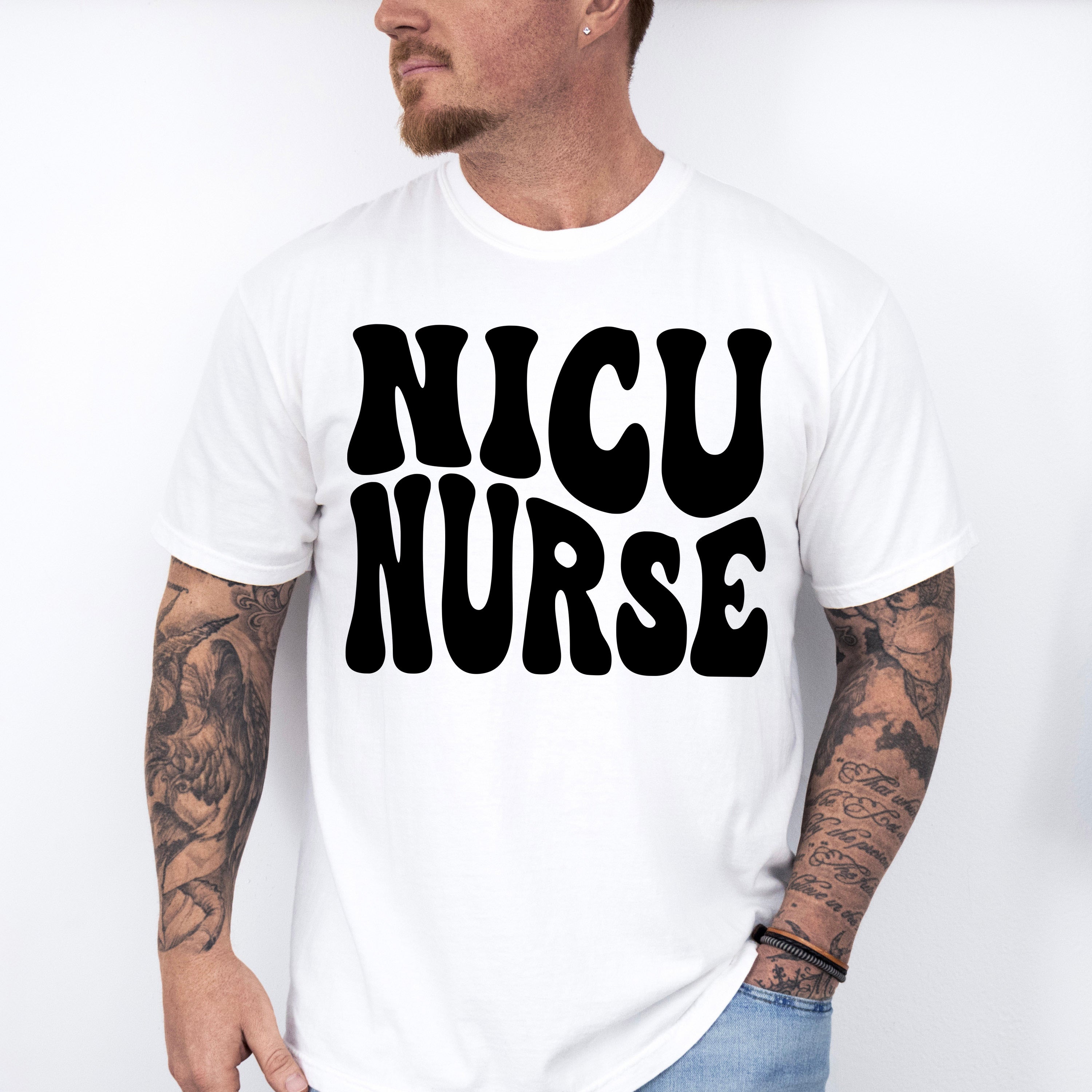 Simple Groovy NICU Nurse - NICU Nurse Unisex Crewneck T-Shirt Sweatshirt Hoodie
