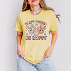Don't Worry Be Hoppy Smiley - Easter Day Unisex Crewneck T-Shirt Sweatshirt Hoodie
