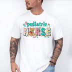 Pediatric Nurse Teddy Bear Pacifier Design - Pediatric Nurse Unisex Crewneck T-Shirt Sweatshirt Hoodie