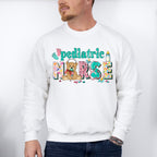Pediatric Nurse Teddy Bear Pacifier Design - Pediatric Nurse Unisex Crewneck T-Shirt Sweatshirt Hoodie