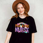 Pediatric Nurse Rainbow Design - Pediatric Nurse Unisex Crewneck T-Shirt Sweatshirt Hoodie