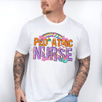 Pediatric Nurse Rainbow Design - Pediatric Nurse Unisex Crewneck T-Shirt Sweatshirt Hoodie