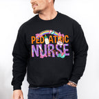 Pediatric Nurse Rainbow Design - Pediatric Nurse Unisex Crewneck T-Shirt Sweatshirt Hoodie