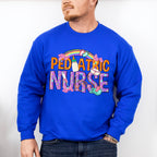 Pediatric Nurse Rainbow Design - Pediatric Nurse Unisex Crewneck T-Shirt Sweatshirt Hoodie