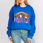 Pediatric Nurse Rainbow Design - Pediatric Nurse Unisex Crewneck T-Shirt Sweatshirt Hoodie