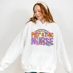 Pediatric Nurse Rainbow Design - Pediatric Nurse Unisex Crewneck T-Shirt Sweatshirt Hoodie