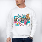 Pediatric Stethoscope Leopard Design - Pediatric Nurse Unisex Crewneck T-Shirt Sweatshirt Hoodie