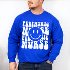 Pediatric Nurse Smiley Design - Pediatric Nurse Unisex Crewneck T-Shirt Sweatshirt Hoodie