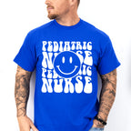 Pediatric Nurse Smiley Design - Pediatric Nurse Unisex Crewneck T-Shirt Sweatshirt Hoodie