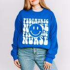 Pediatric Nurse Smiley Design - Pediatric Nurse Unisex Crewneck T-Shirt Sweatshirt Hoodie