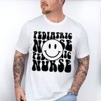Pediatric Nurse Smiley Design - Pediatric Nurse Unisex Crewneck T-Shirt Sweatshirt Hoodie
