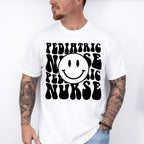 Pediatric Nurse Smiley Design - Pediatric Nurse Unisex Crewneck T-Shirt Sweatshirt Hoodie