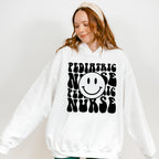 Pediatric Nurse Smiley Design - Pediatric Nurse Unisex Crewneck T-Shirt Sweatshirt Hoodie