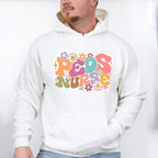 Groovy Floral Peds Nurse Design - Pediatric Nurse Unisex Crewneck T-Shirt Sweatshirt Hoodie