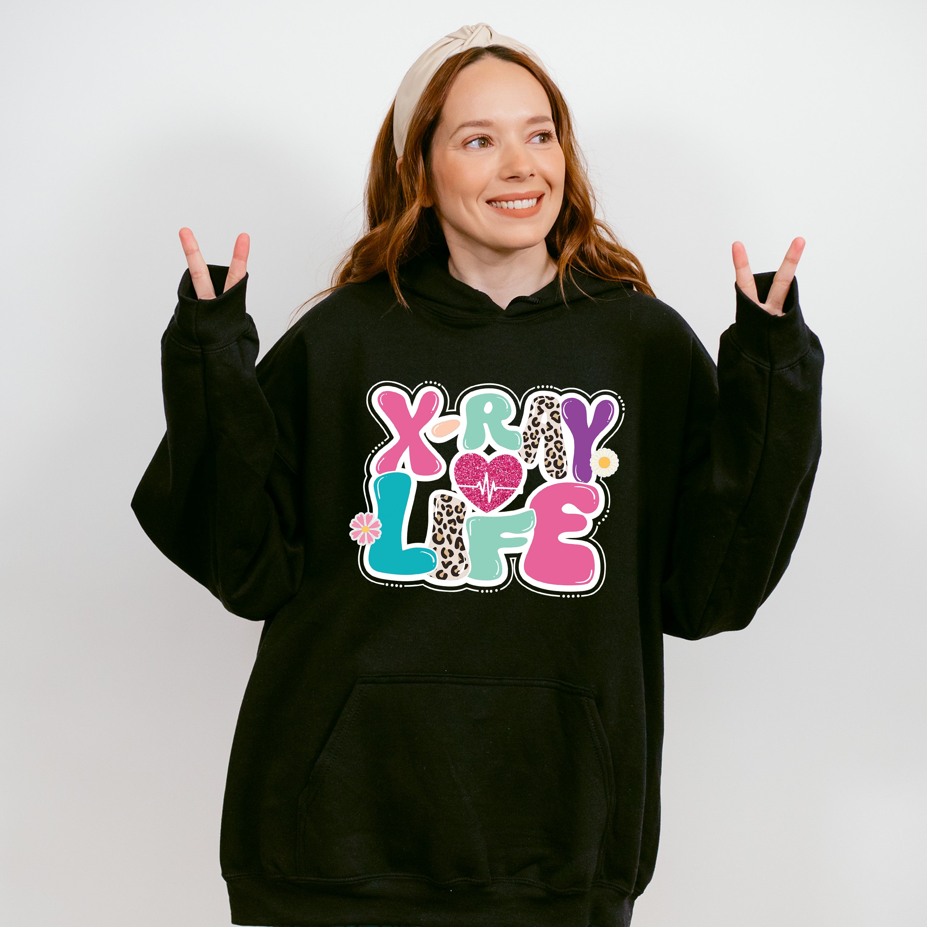 X-Ray Life Heartbeat Design - Radiology Unisex Crewneck T-Shirt Sweatshirt Hoodie