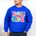 X-Ray Life Heartbeat Design - Radiology Unisex Crewneck T-Shirt Sweatshirt Hoodie
