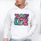 X-Ray Life Heartbeat Design - Radiology Unisex Crewneck T-Shirt Sweatshirt Hoodie