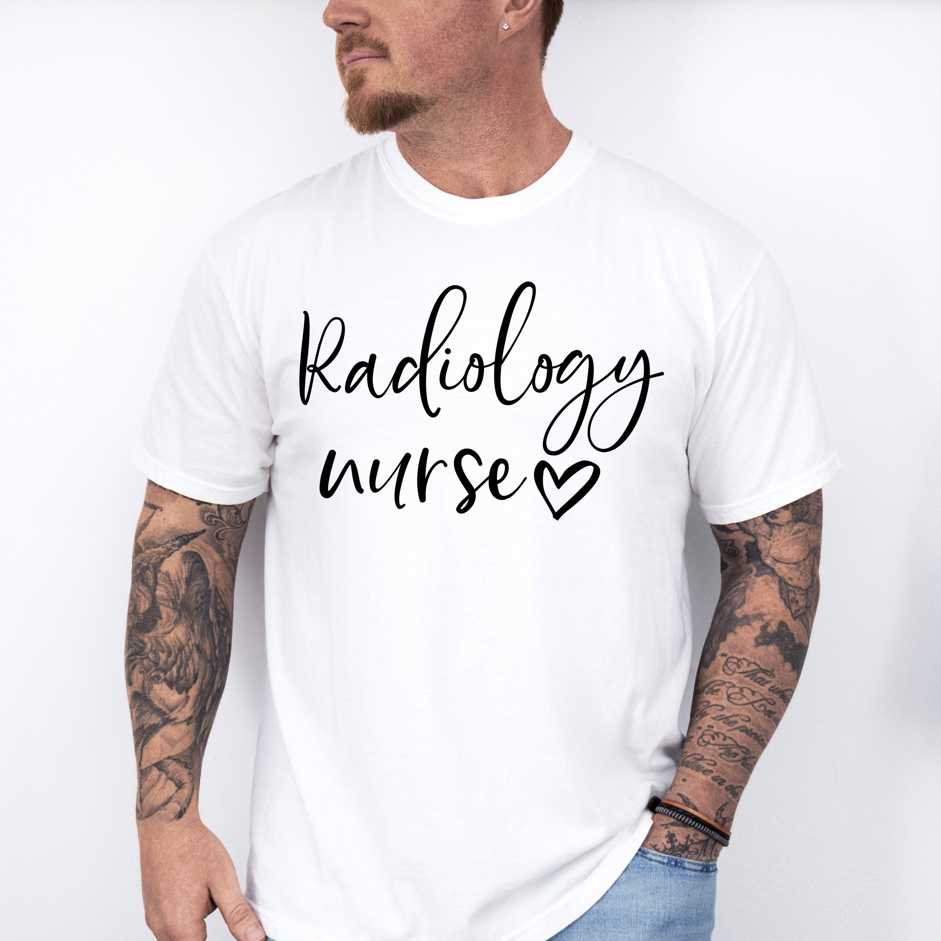 Radiology Nurse Cursive Design - Radiology Unisex Crewneck T-Shirt Sweatshirt Hoodie