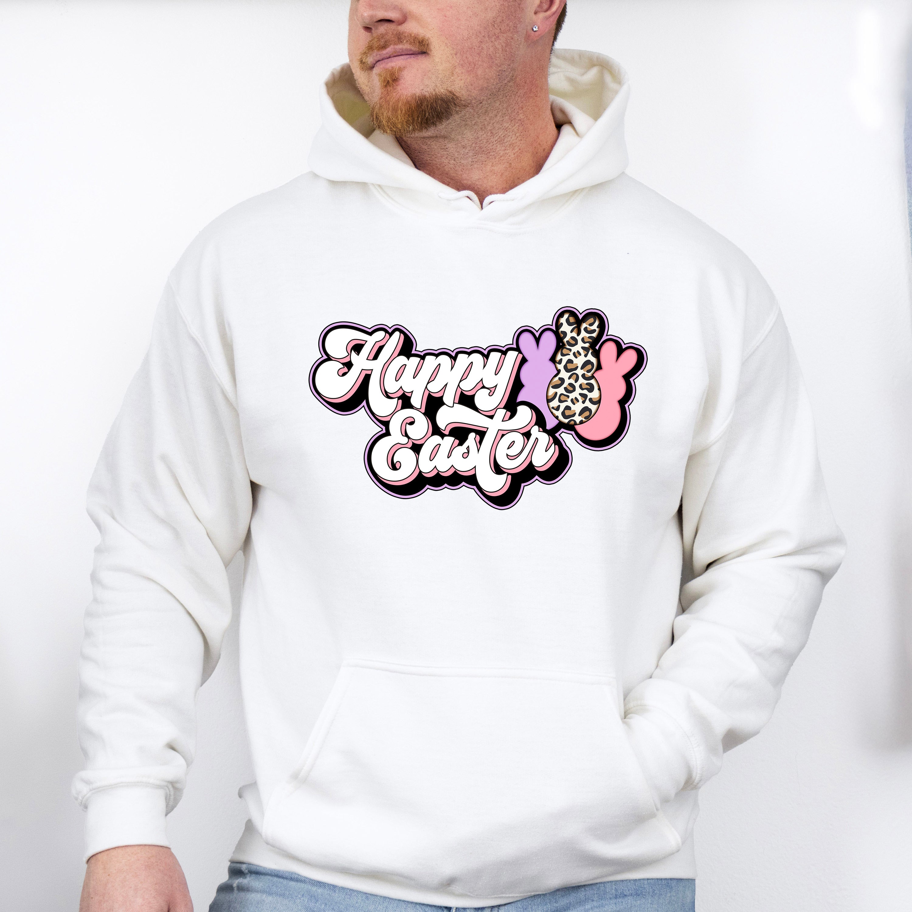 Happy Easter Retro Design - Easter Day Unisex Crewneck T-Shirt Sweatshirt Hoodie