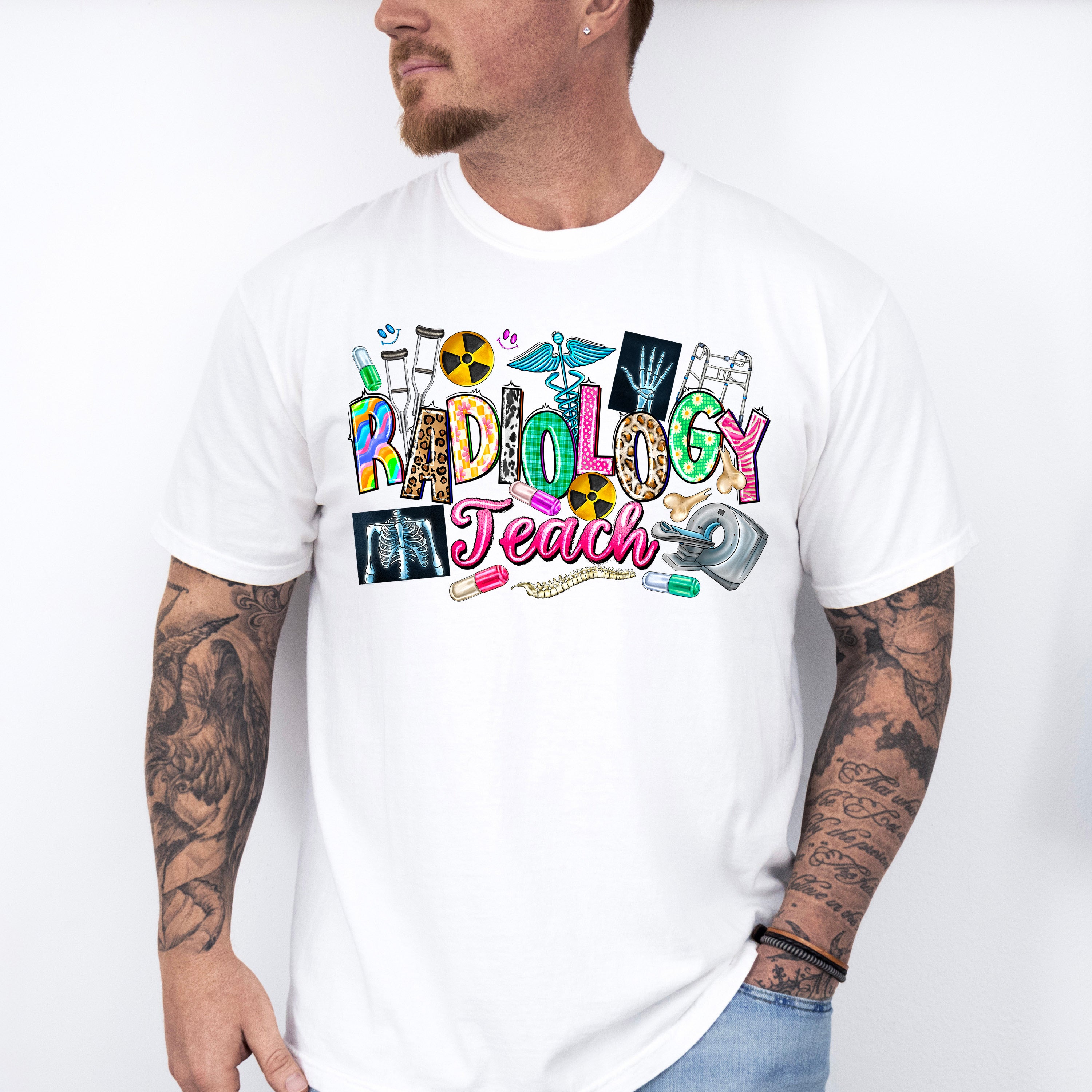 Radiology Teach Design - Radiology Unisex Crewneck T-Shirt Sweatshirt Hoodie