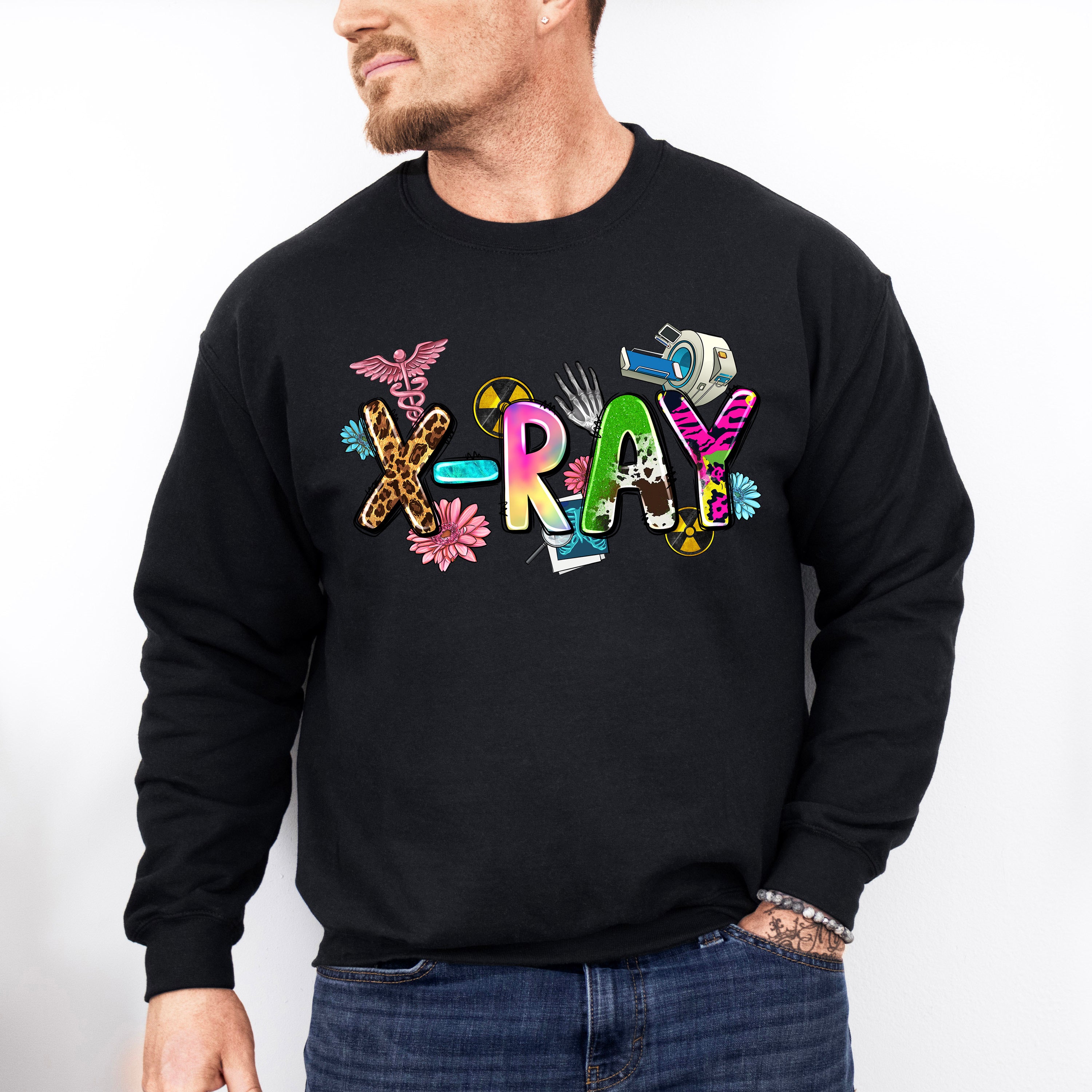 X-Ray Design - Radiology Unisex Crewneck T-Shirt Sweatshirt Hoodie
