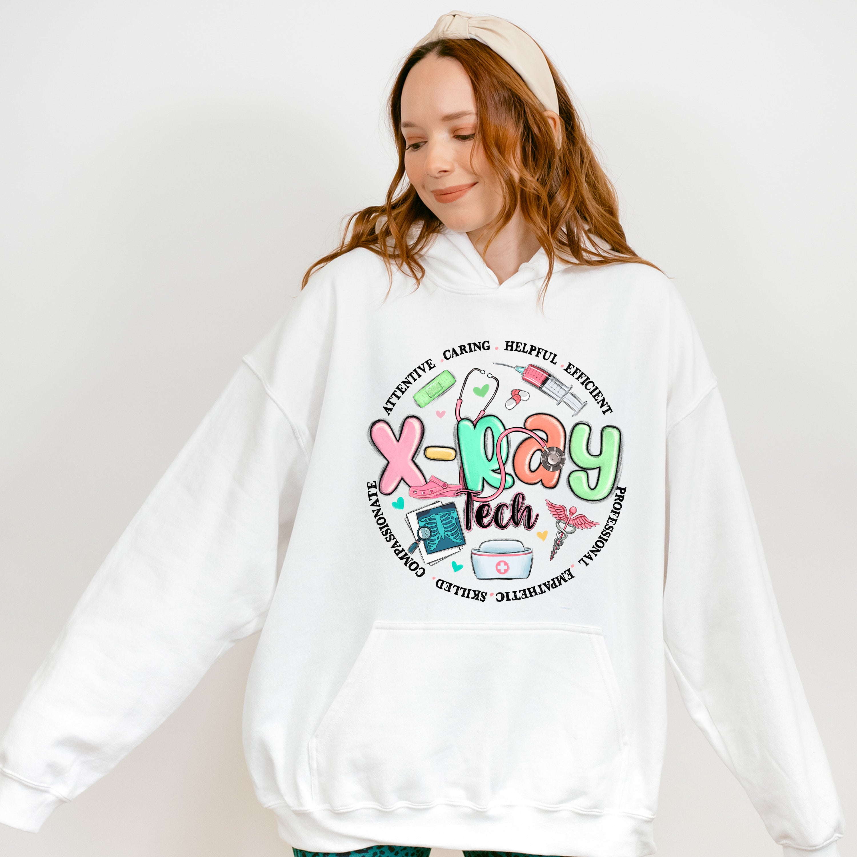 X-Ray Tech Circle Design - Radiology Unisex Crewneck T-Shirt Sweatshirt Hoodie