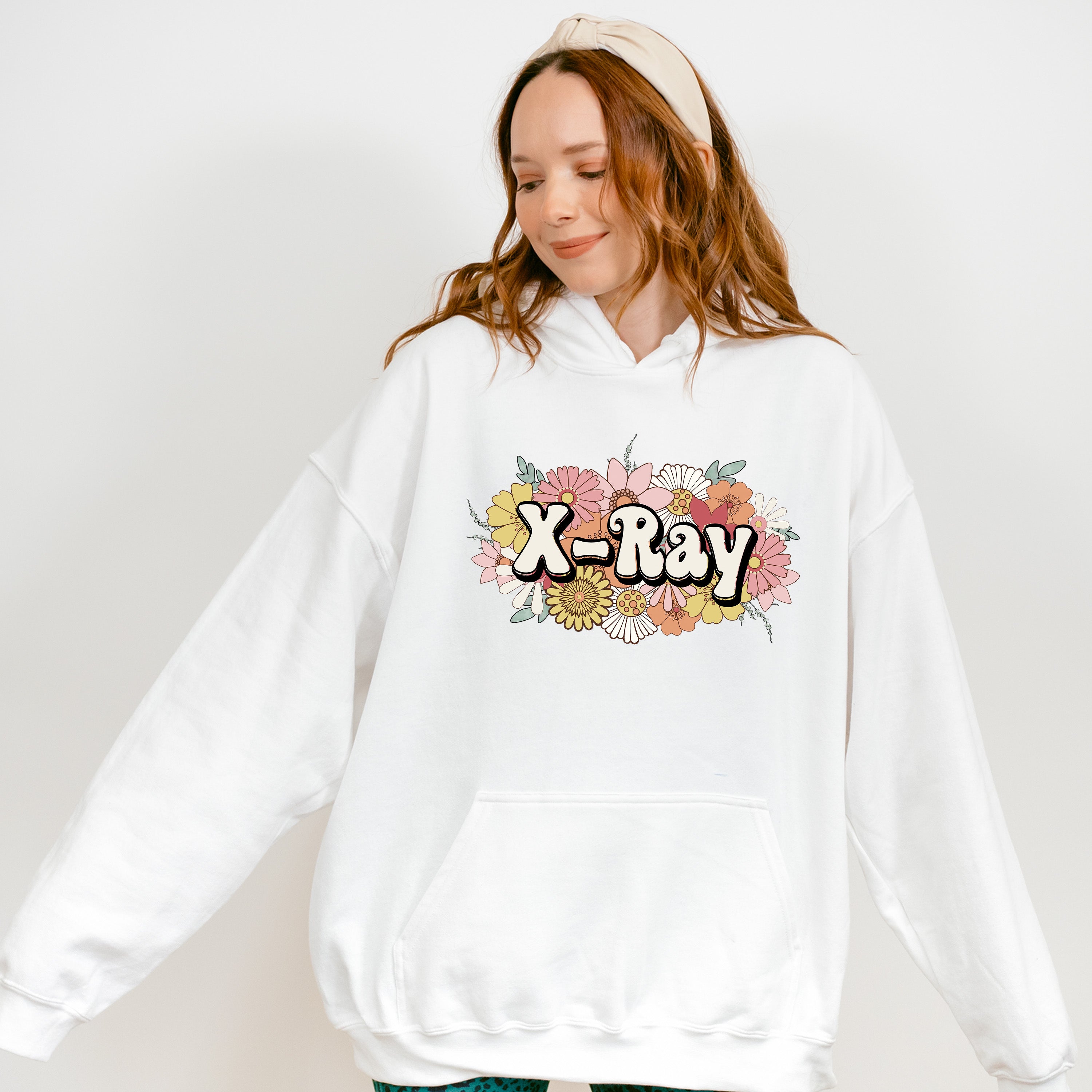 X-Ray Floral Design - Radiology Unisex Crewneck T-Shirt Sweatshirt Hoodie