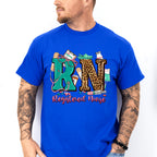 RN Leopard Design - Registered Nurse Unisex Crewneck T-Shirt Sweatshirt Hoodie