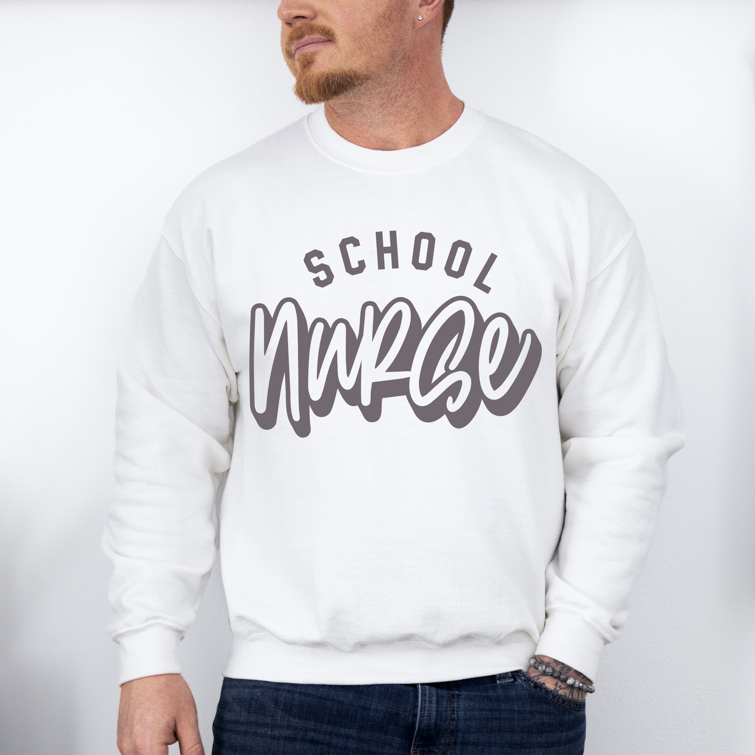 School Nurse Design - School Nurse Unisex Crewneck T-Shirt Sweatshirt Hoodie