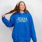 School Nurse Cursive Design - School Nurse Unisex Crewneck T-Shirt Sweatshirt Hoodie